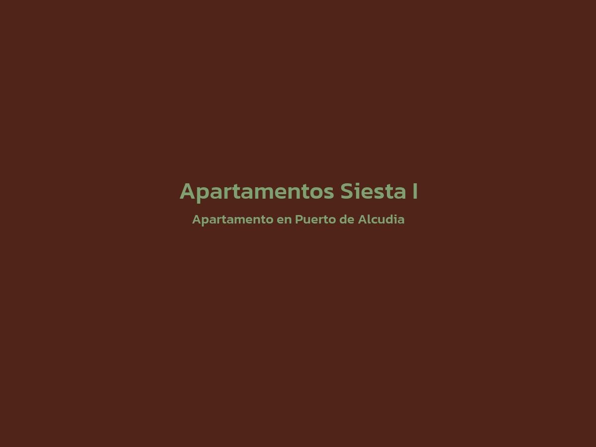 Vista principal de Apartamentos Siesta I