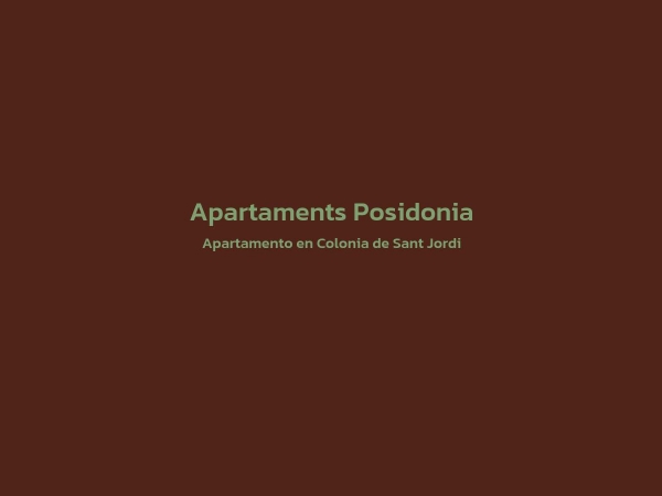 Apartamento - Apartaments Posidonia