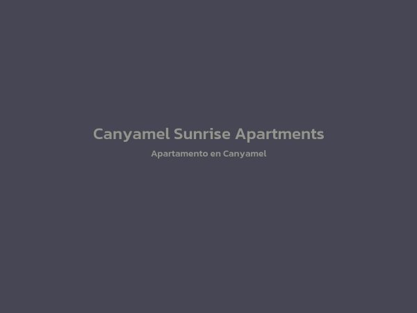 Apartamento - Canyamel Sunrise Apartments