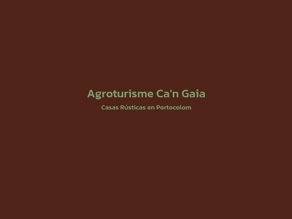 Casas Rústicas - Agroturisme Ca'n Gaia