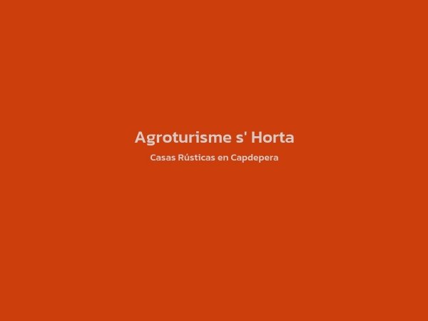 0 - Agroturisme s' Horta