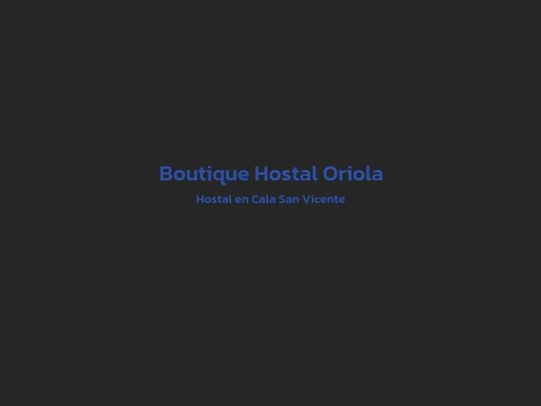 Hostal - Boutique Hostal Oriola