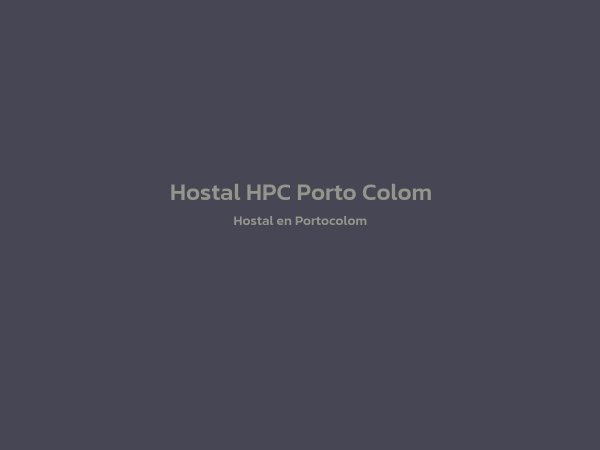 0 - Hostal HPC Porto Colom