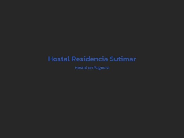 Hostal - Hostal Residencia Sutimar