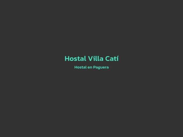 Hostal - Hostal Villa Catí