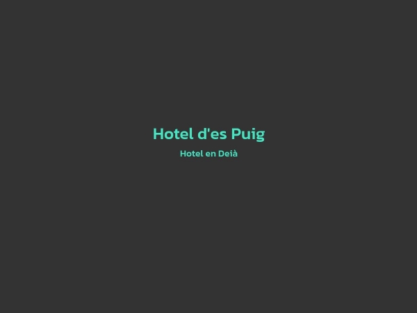 Hotel - Hotel d'es Puig