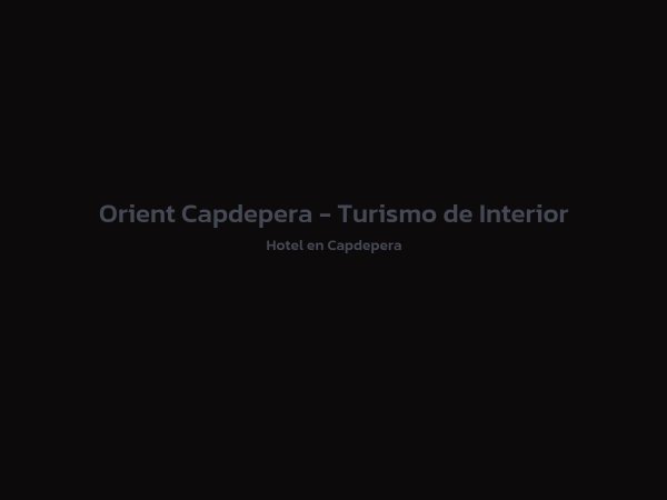 0 - Orient Capdepera - Turismo de Interior