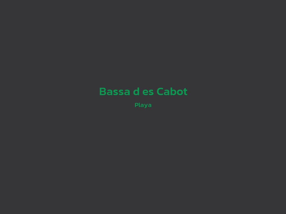 Vista principal de Bassa d´es Cabot
