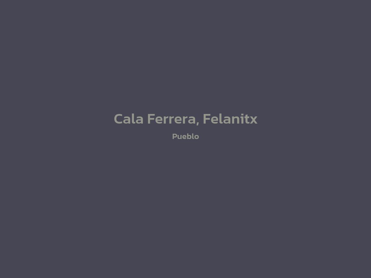 Vista principal de Cala Ferrera, Felanitx