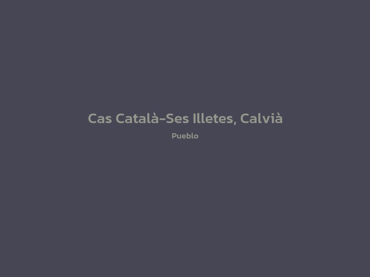Vista principal de Cas Català-Ses Illetes, Calvià