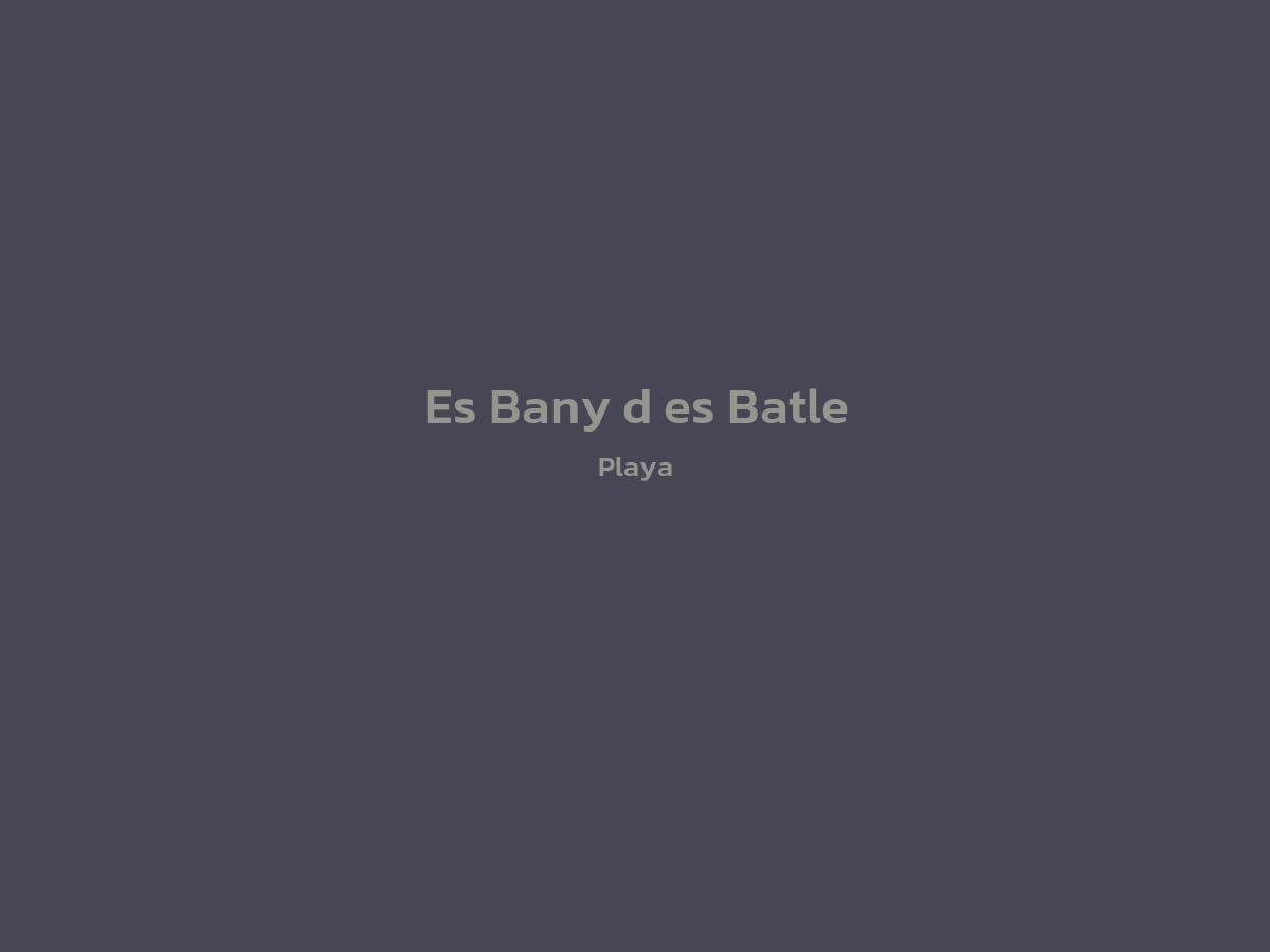 Vista principal de Es Bany d´es Batle