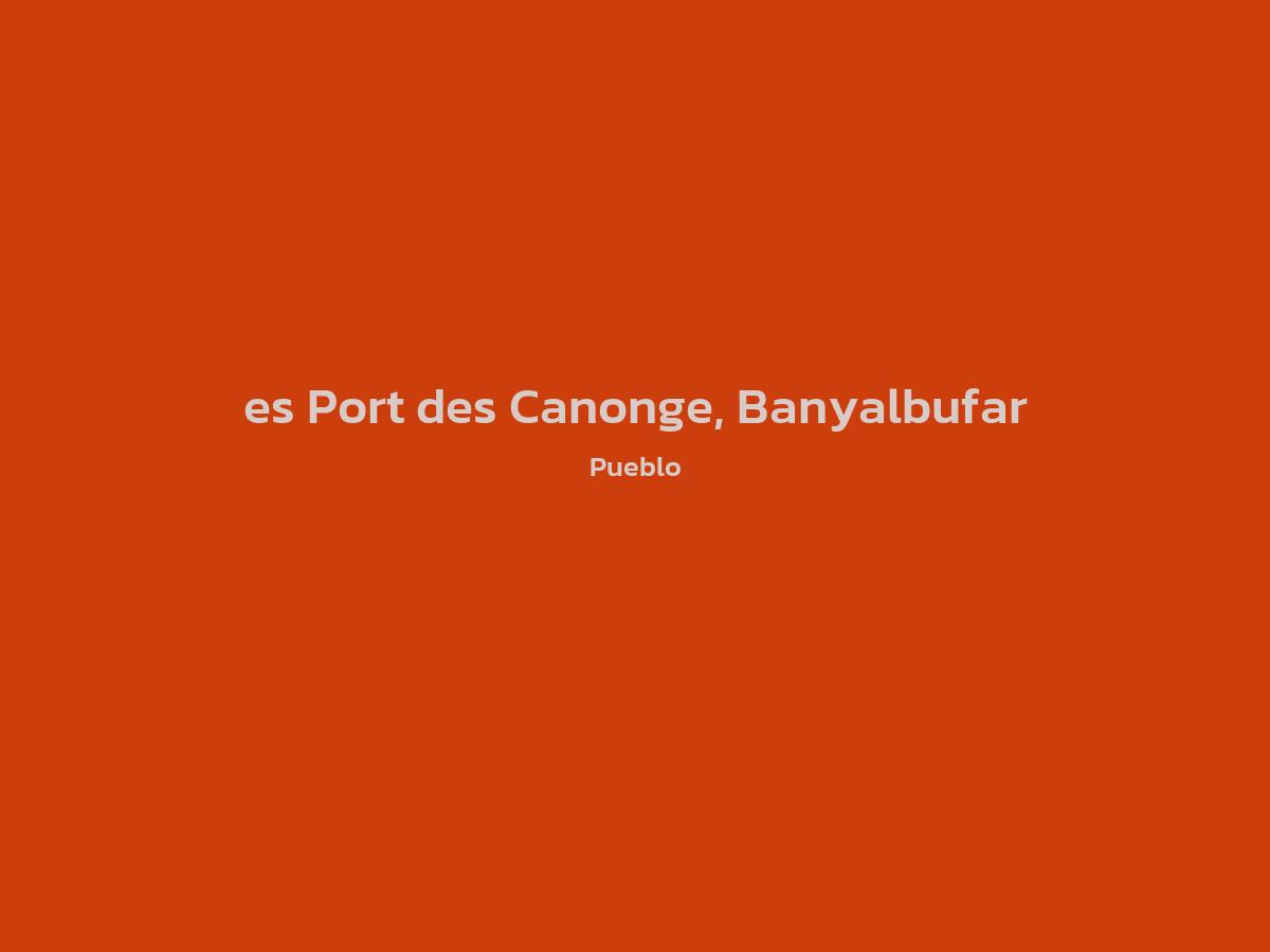 Vista principal de es Port des Canonge, Banyalbufar