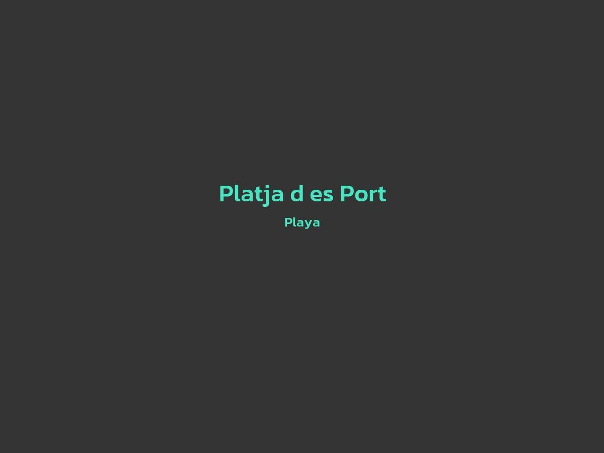 Vista principal de Platja d´es Port