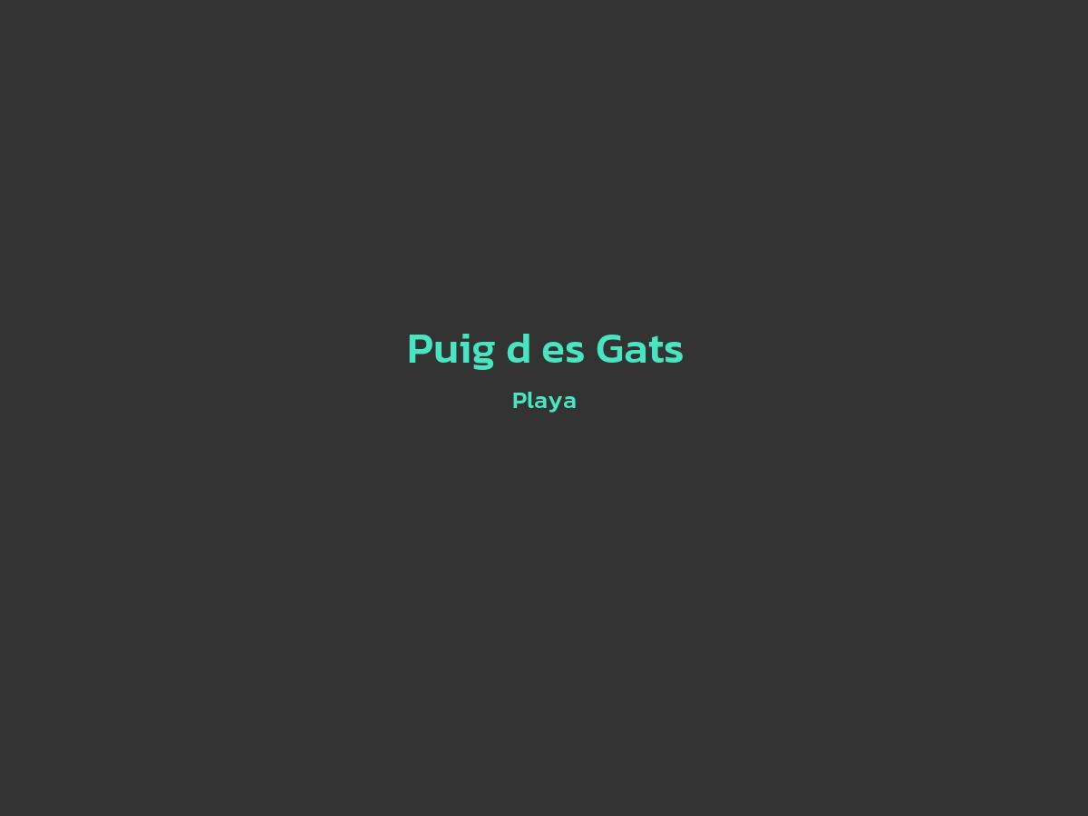 Vista principal de Puig d´es Gats