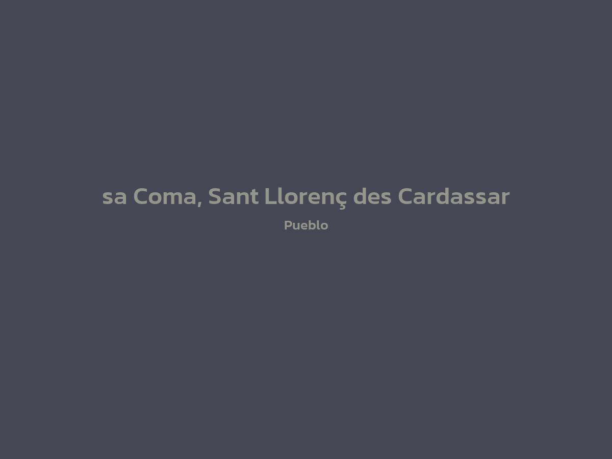 Vista principal de sa Coma, Sant Llorenç des Cardassar